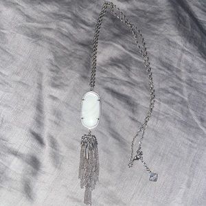 White silver Kendra Scott Necklace!